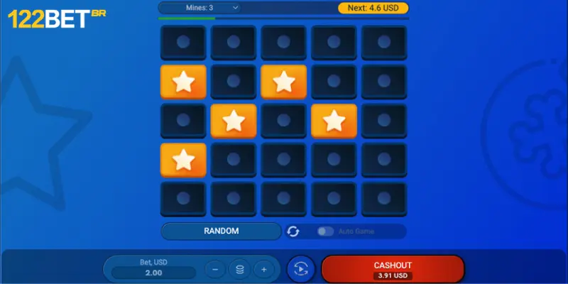 122bet Casino Mines Body Image